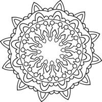 Vintage mandala design for designing templates, tattoo, ornaments vector