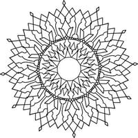 Vintage mandala design for designing templates, tattoo, ornaments vector