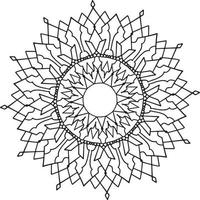 Vintage mandala design for designing templates, tattoo, ornaments vector