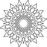 Vintage mandala design for designing templates, tattoo, ornaments vector