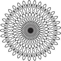 ilustraciones de mandala real para decoración, diseño, tatuaje, paz vector