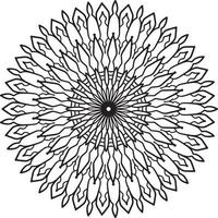 ilustraciones de mandala real para decoración, diseño, tatuaje, paz vector