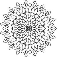 ilustraciones de mandala real para decoración, diseño, tatuaje, paz vector