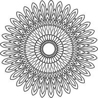 ilustraciones de mandala real para decoración, diseño, tatuaje, paz vector