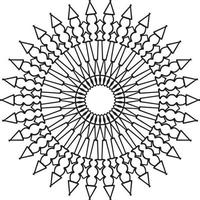 Vintage mandala design for designing templates, tattoo, ornaments vector