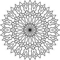 Vintage mandala design for designing templates, tattoo, ornaments vector