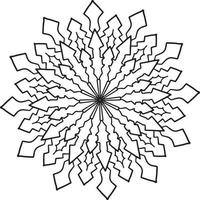 Vintage mandala design for designing templates, tattoo, ornaments vector