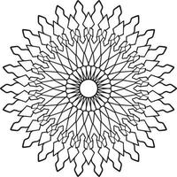 Vintage mandala design for designing templates, tattoo, ornaments vector
