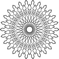 Vintage mandala design for designing templates, tattoo, ornaments vector