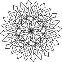 Vintage mandala design for designing templates, tattoo, ornaments vector