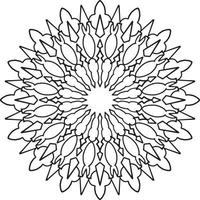 Vintage mandala design for designing templates, tattoo, ornaments vector