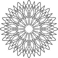 Vintage mandala design for designing templates, tattoo, ornaments vector