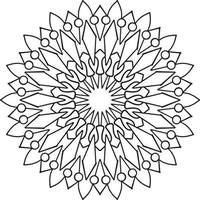 Vintage mandala design for designing templates, tattoo, ornaments vector