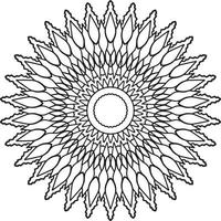 Vintage mandala design for designing templates, tattoo, ornaments vector