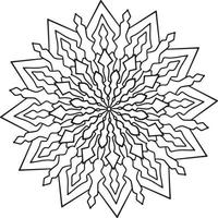 Vintage mandala design for designing templates, tattoo, ornaments vector