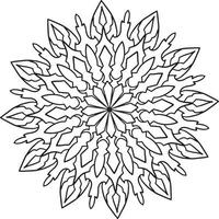 Vintage mandala design for designing templates, tattoo, ornaments vector