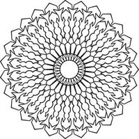 Vintage mandala design for designing templates, tattoo, ornaments vector