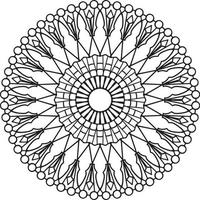 Vintage mandala design for designing templates, tattoo, ornaments vector