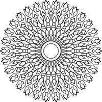 Vintage mandala design for designing templates, tattoo, ornaments vector