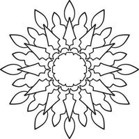 ilustraciones de mandala real para decoración, diseño, tatuaje, paz vector