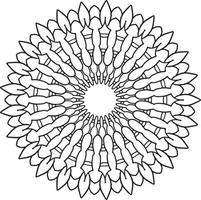 ilustraciones de mandala real para decoración, diseño, tatuaje, paz vector