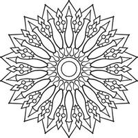 Vintage mandala design for designing templates, tattoo, ornaments vector