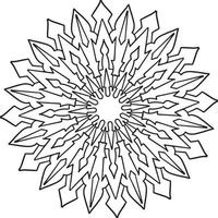 Vintage mandala design for designing templates, tattoo, ornaments vector