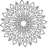 diseño de mandala vintage para diseñar plantillas, tatuajes, adornos vector