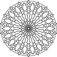 Vintage mandala design for designing templates, tattoo, ornaments vector