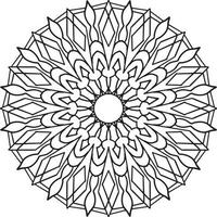 Vintage mandala design for designing templates, tattoo, ornaments vector