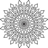 Vintage mandala design for designing templates, tattoo, ornaments vector