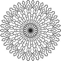 Vintage mandala design for designing templates, tattoo, ornaments vector