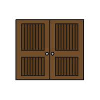 vector de puerta para presentación de icono de símbolo de sitio web