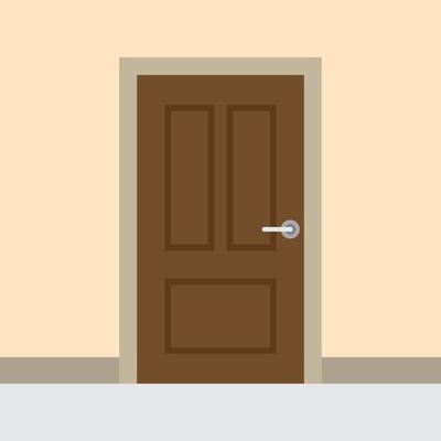 wooden door vector for website symbol icon presentation