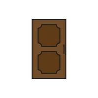 vector de puerta para presentación de icono de símbolo de sitio web