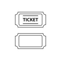 ticket vector for website symbol icon