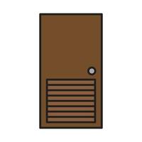 vector de puerta para presentación de icono de símbolo de sitio web