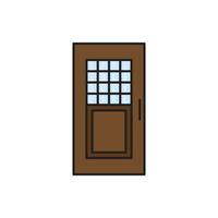 vector de puerta para presentación de icono de símbolo de sitio web