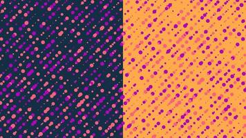 Dotted spread pattern retro color background vector