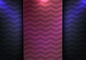 Abstract template red stripes with chevron pattern and blue spotlight on dark background vector