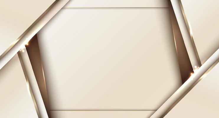 3D modern luxury template design white stripes and golden glitter line light sparking on clean background