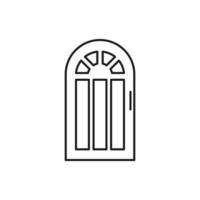 vector de puerta para presentación de icono de símbolo de sitio web