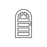 vector de puerta para presentación de icono de símbolo de sitio web