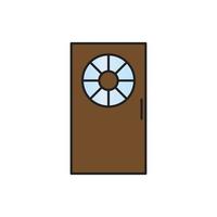 vector de puerta para presentación de icono de símbolo de sitio web