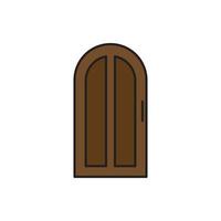 vector de puerta para presentación de icono de símbolo de sitio web