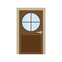 vector de puerta para presentación de icono de símbolo de sitio web