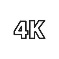 4k resolution icon vector for website symbol presentation