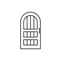 vector de puerta para presentación de icono de símbolo de sitio web