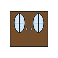 vector de puerta para presentación de icono de símbolo de sitio web