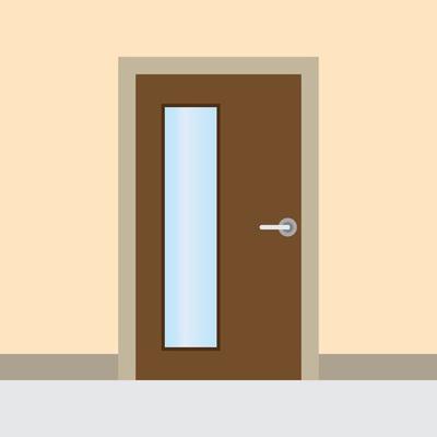 wooden door vector for website symbol icon presentation